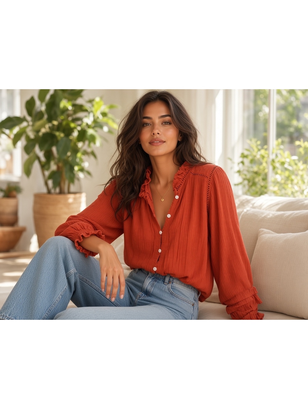 Faherty organic cotton top size small